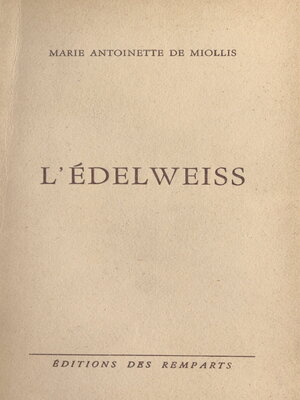 cover image of L'édelweiss